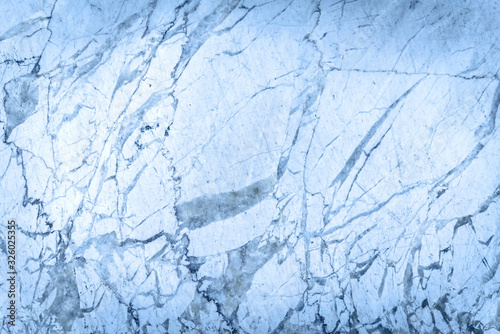 Blue marble patterned texture background for interior design