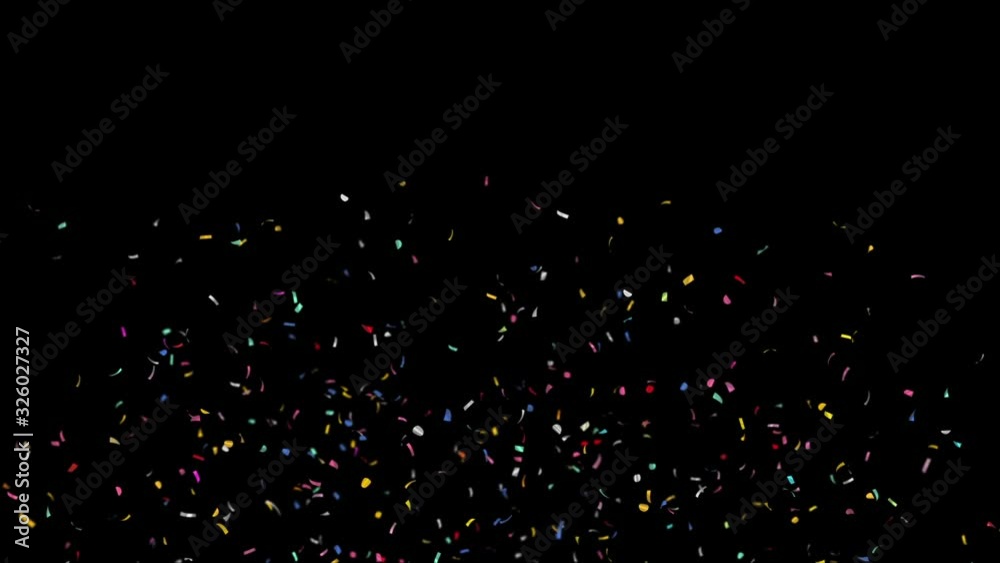 Explosions Confetti / with Alpha Matte Channel Explosions Confetti / with Alpha Matte Channel