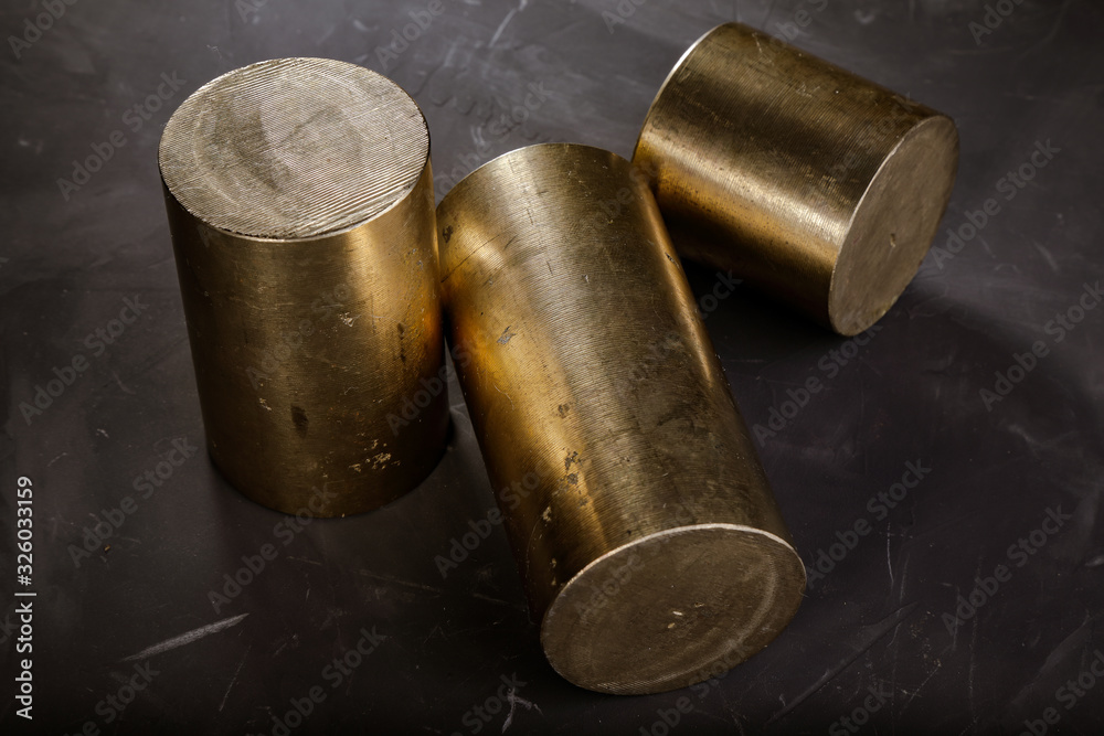voluminous metal products on a dark background