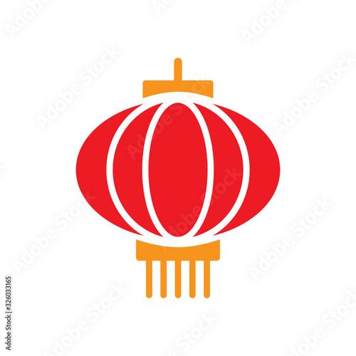 chinese lanterns icon design vector template