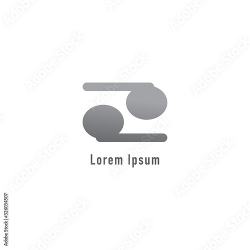 Lowercase Letter pd Alphabet Logo Design Template isolated on white background. Gray TWS Earphone icon illustrated. Monogram Pictorial logotype, Simple Logo Concept