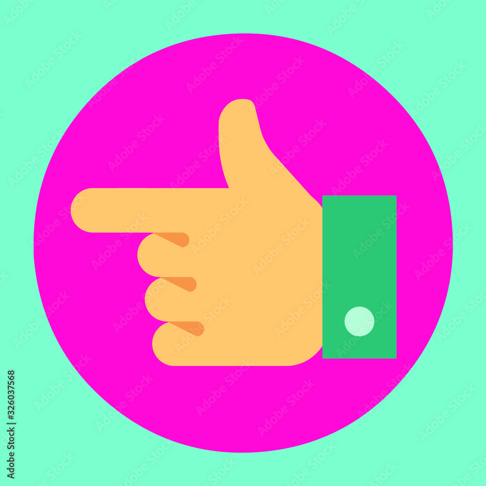 Hand Gesture icon flat design vector Hand Gesture icon flat design vector