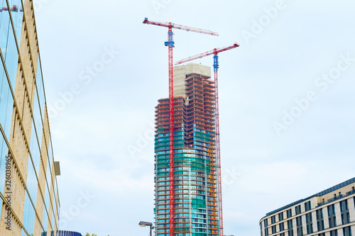 Construction site modern sk...