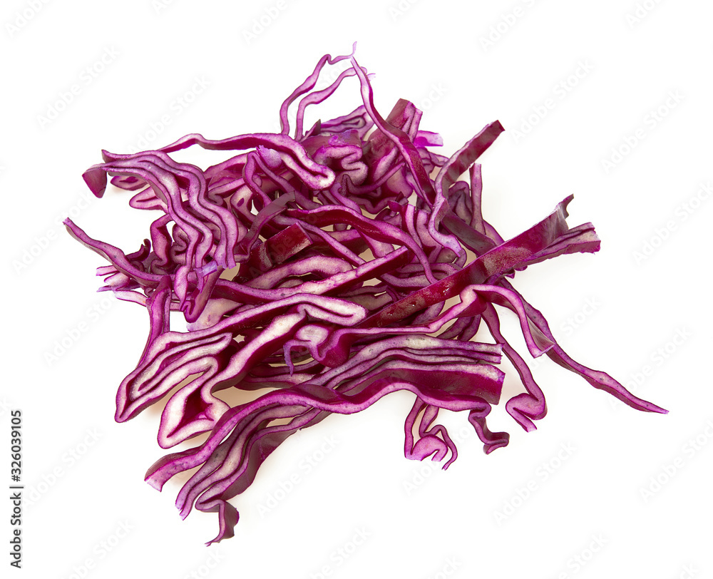 Fototapeta premium red cabbage isolated on white backrgound