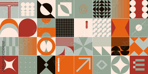 Retro Future Abstract Vector Pattern