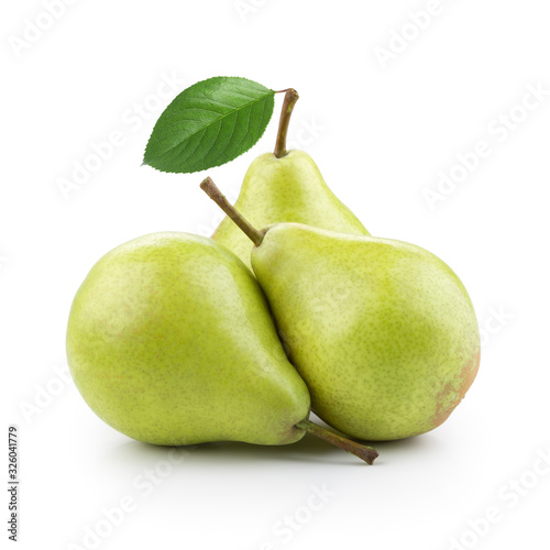 Pears with leaf