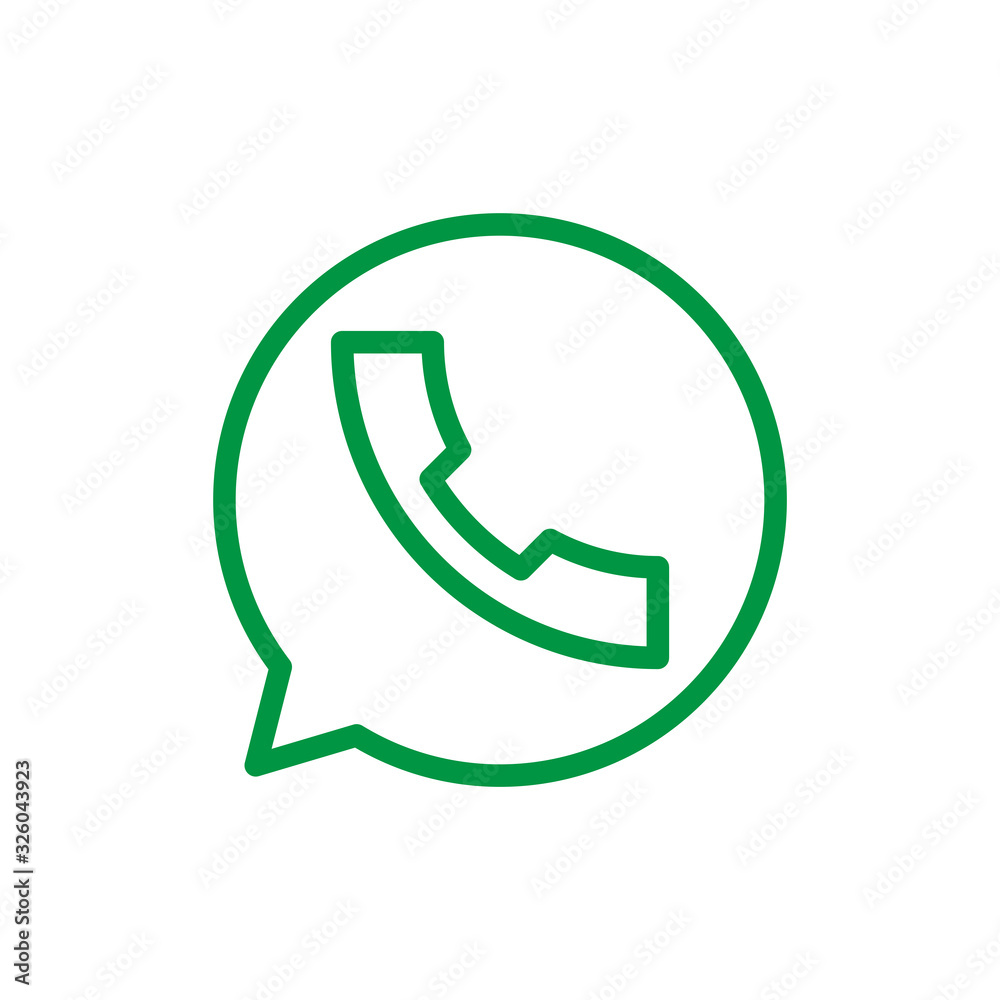 call bubble icon design vector template call bubble icon design vector template