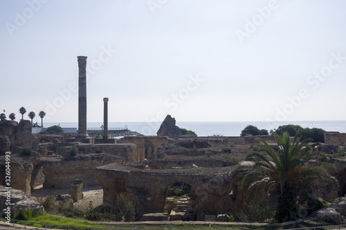 Ruins of Carthage in Tunisia