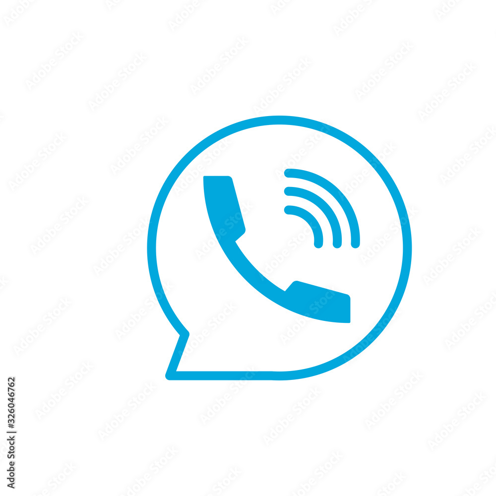 call bubble icon design vector template call bubble icon design vector template