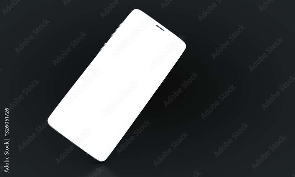smartphone mobile in 3d mockup