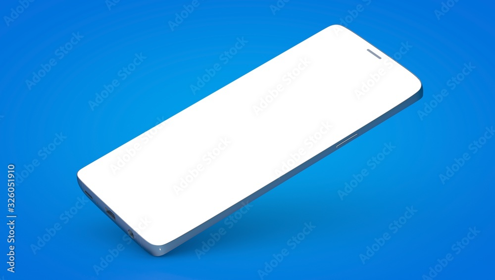 smartphone mobile in 3d mockup smartphone mobile in 3d mockup