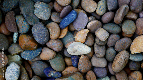 pebbles on the beach stone background