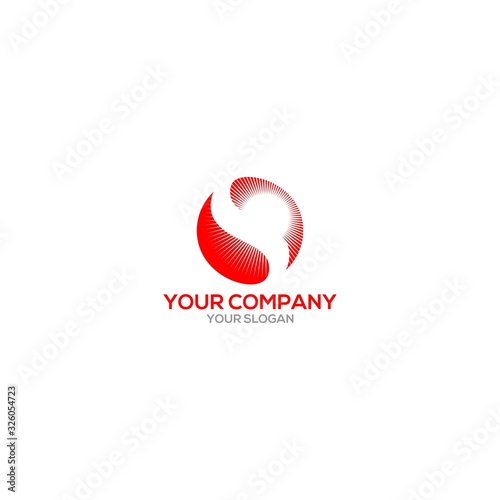 S Shine Sun Logo Design Vector