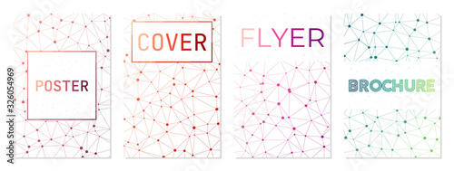 Collection of geometric covers. Can be used as cover, banner, flyer, poster, business card, brochure. Amazing geometric background collection. Attractive vector illustration.