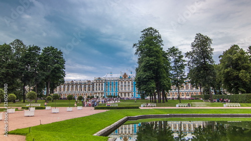 The Catherine Palace timelapse is a Rococo palace located in the town of Tsarskoye Selo Pushkin