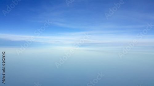  blue sky view from plane