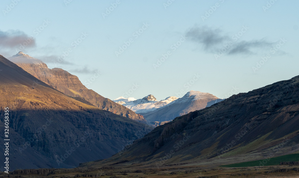 beautiful landscape of mountain view Iceland