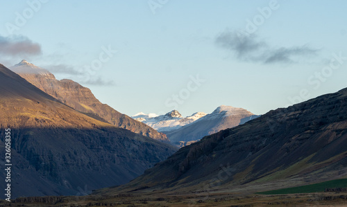 beautiful landscape of mountain view Iceland