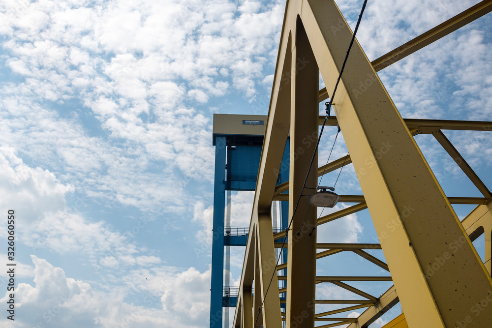 Die Kattwykbrücke in Hamburg Moorburg Die Kattwykbrücke in Hamburg Moorburg