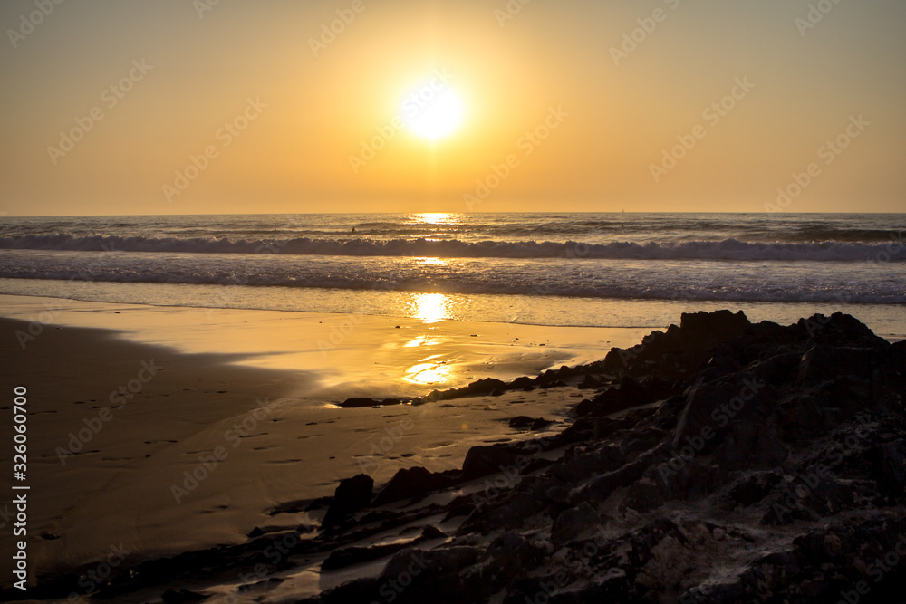 Beautiful sunset over the ocean