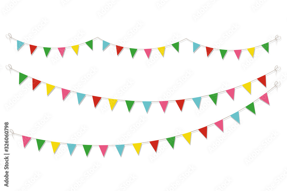 Obraz premium Buntings flags garlands