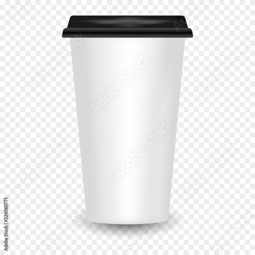 Realistic coffee cup