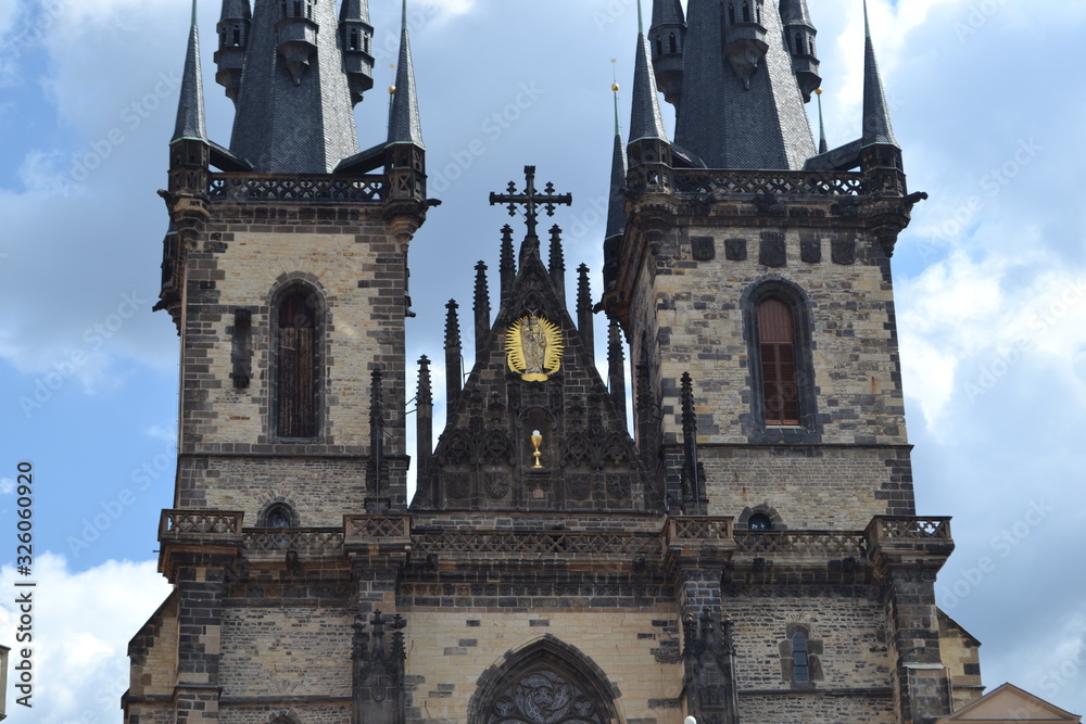 Obraz premium church of our lady before tyn in prague
