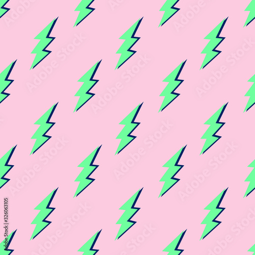 seamless pattern, thunder art surface design for fabric scarf and decor