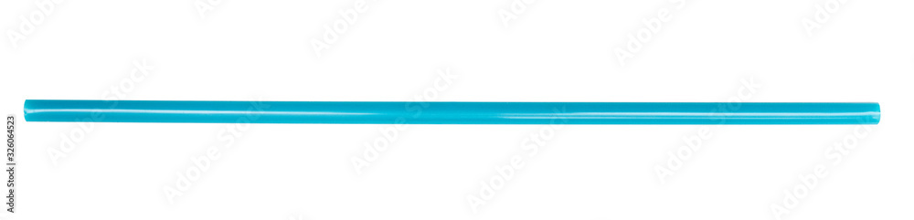 Blue drinking straw isolated on the white background. Blue drinking straw isolated on the white background.