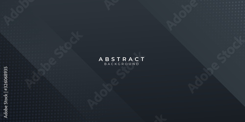 Modern black abstract presentation background. Vector illustration design for presentation, banner, cover, web, flyer, card, poster, wallpaper, texture, slide, magazine, and powerpoint. 