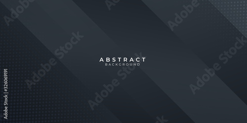 Modern black abstract presentation background. Vector illustration design for presentation, banner, cover, web, flyer, card, poster, wallpaper, texture, slide, magazine, and powerpoint. 