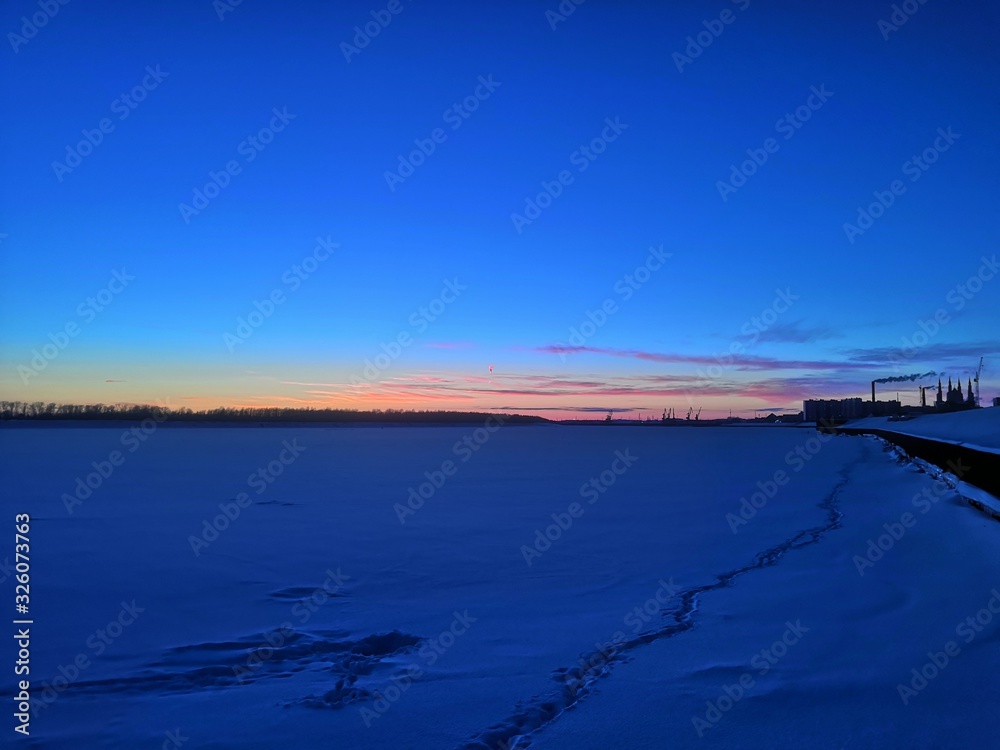Fototapeta premium colorful sunset