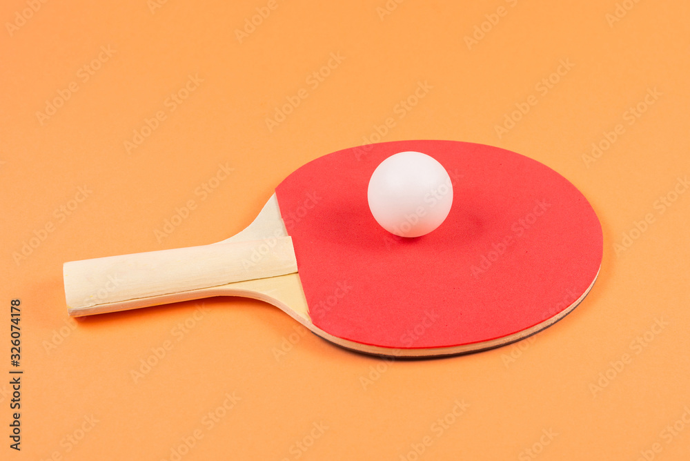 Pin pong on an orange background. Pin pong on an orange background.