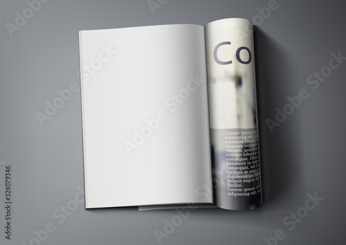 Realistic Magazine With Clear Page For You