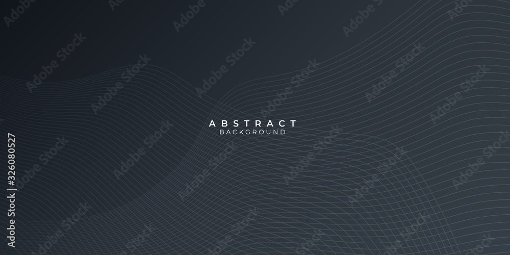 Simple Curve Line Contour Black Presentation Background with Line Wave Simple Curve Line Contour Black Presentation Background with Line Wave
