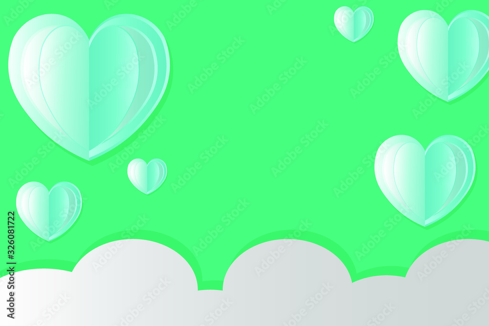 abstract background with hearts