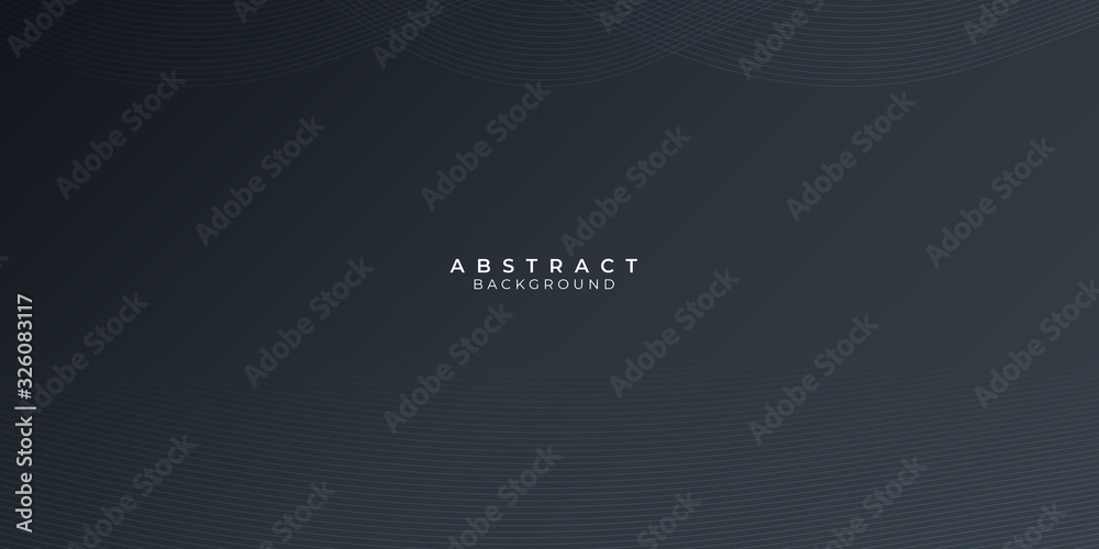 Modern Black Line Abstract Presentation Background with curved line