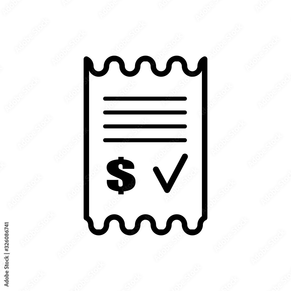 bill icon design vector template bill icon design vector template