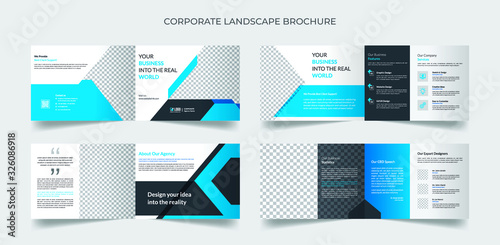 Corporate landscape brochure template
