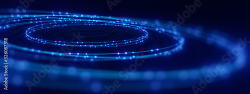 defocused image of  fiber optics lights abstract background