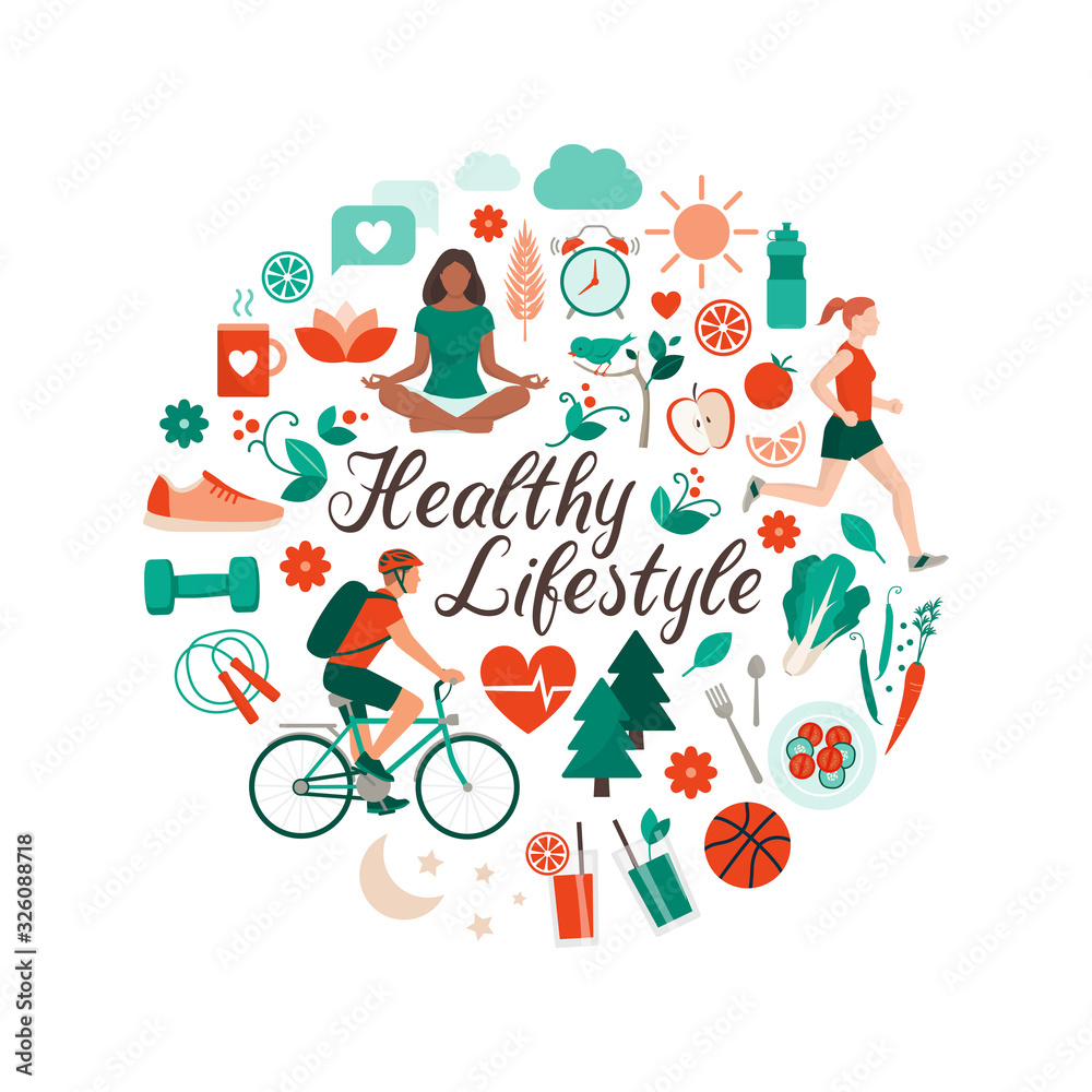 Healthy lifestyle and self-care concept
