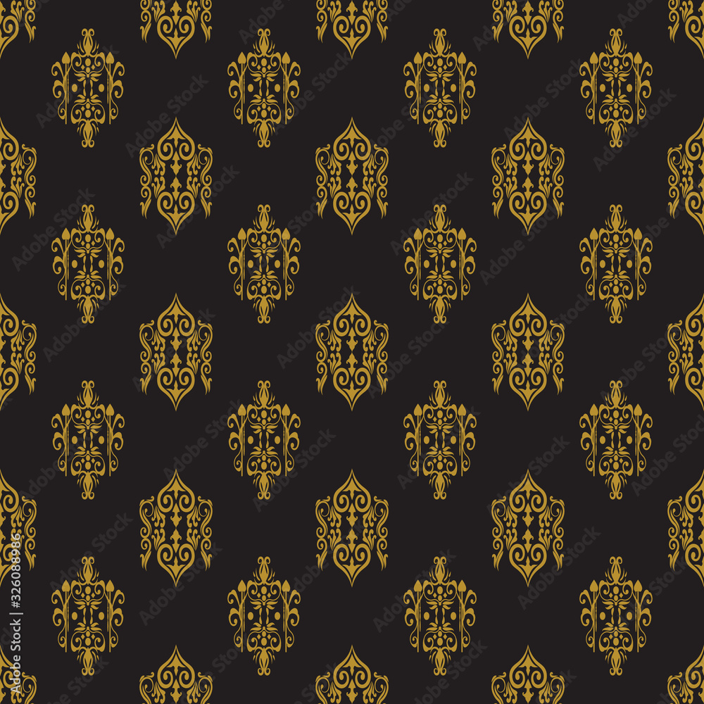 Damask seamless pattern background Royalty Free Vector Damask seamless pattern background Royalty Free Vector