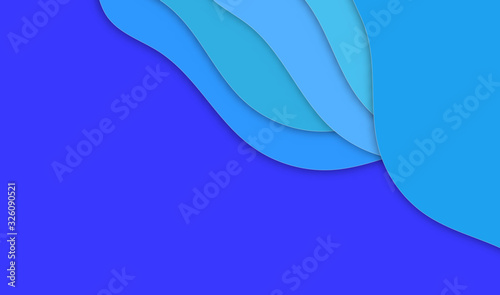world oceans day with paper art style ,vector or illustration