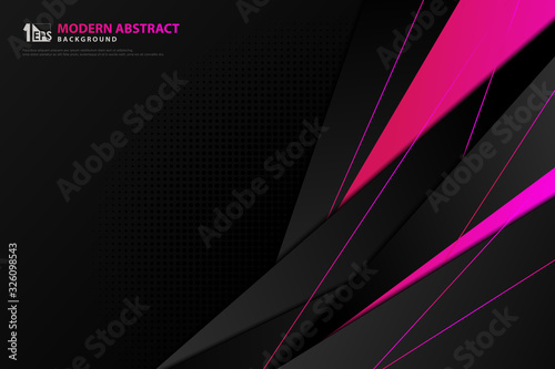 Abstract technology gradient black template design with science purple and magenta background. illustration vector eps10
