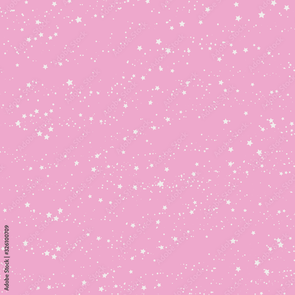 Abstract white stars and dots texture on the soft pink background Abstract white stars and dots texture on the soft pink background