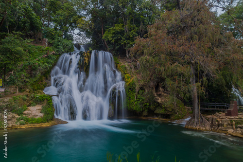 A beautiful Waterfalls of Tamasopo san luis potosi mexico