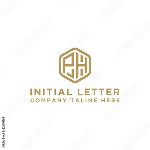 Inspiring company logo design from the initial letters of the PH logo icon. -Vectors