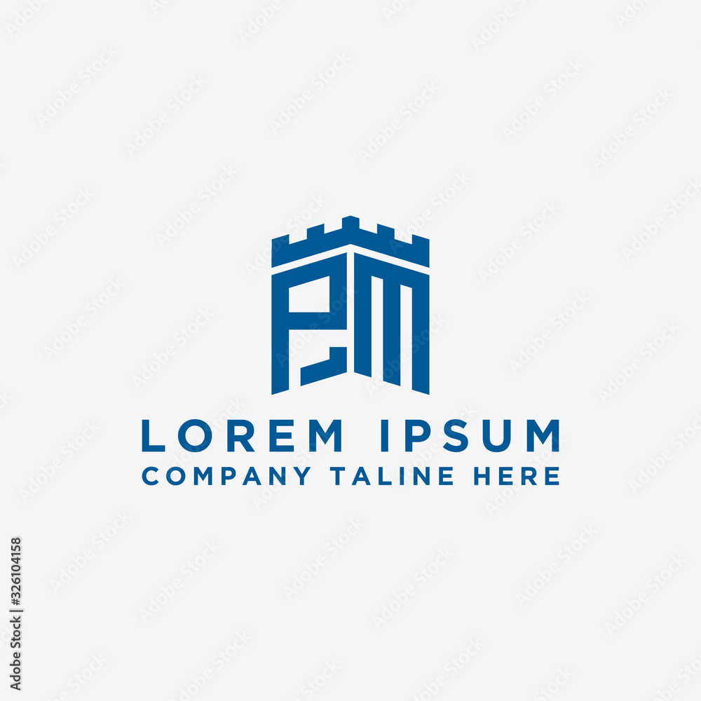 Inspiring company logo design from the initial letters of the PM logo icon. -Vectors