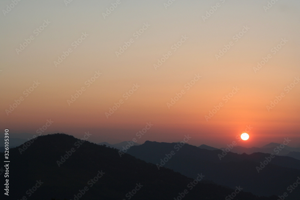 Sunrise in Nepal