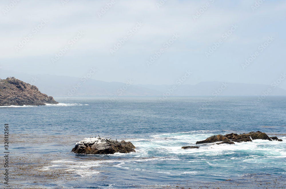rocks in the Pacific Ocean coast